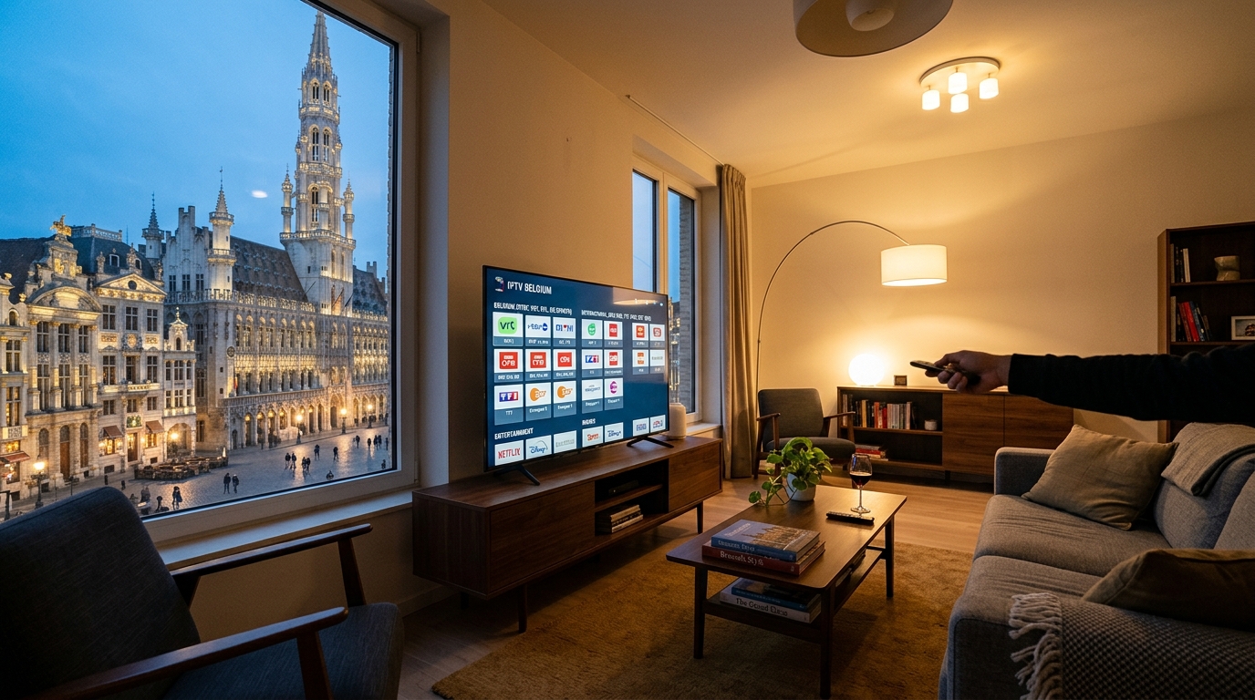 Service IPTV à Bruxelles avec chaînes belges en direct, sport et VOD par IPTV Charleroi