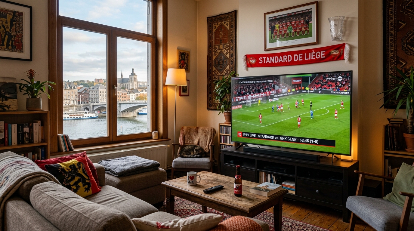 Service IPTV a Liege avec chaines belges en direct, sport du Standard et VOD par IPTV Charleroi