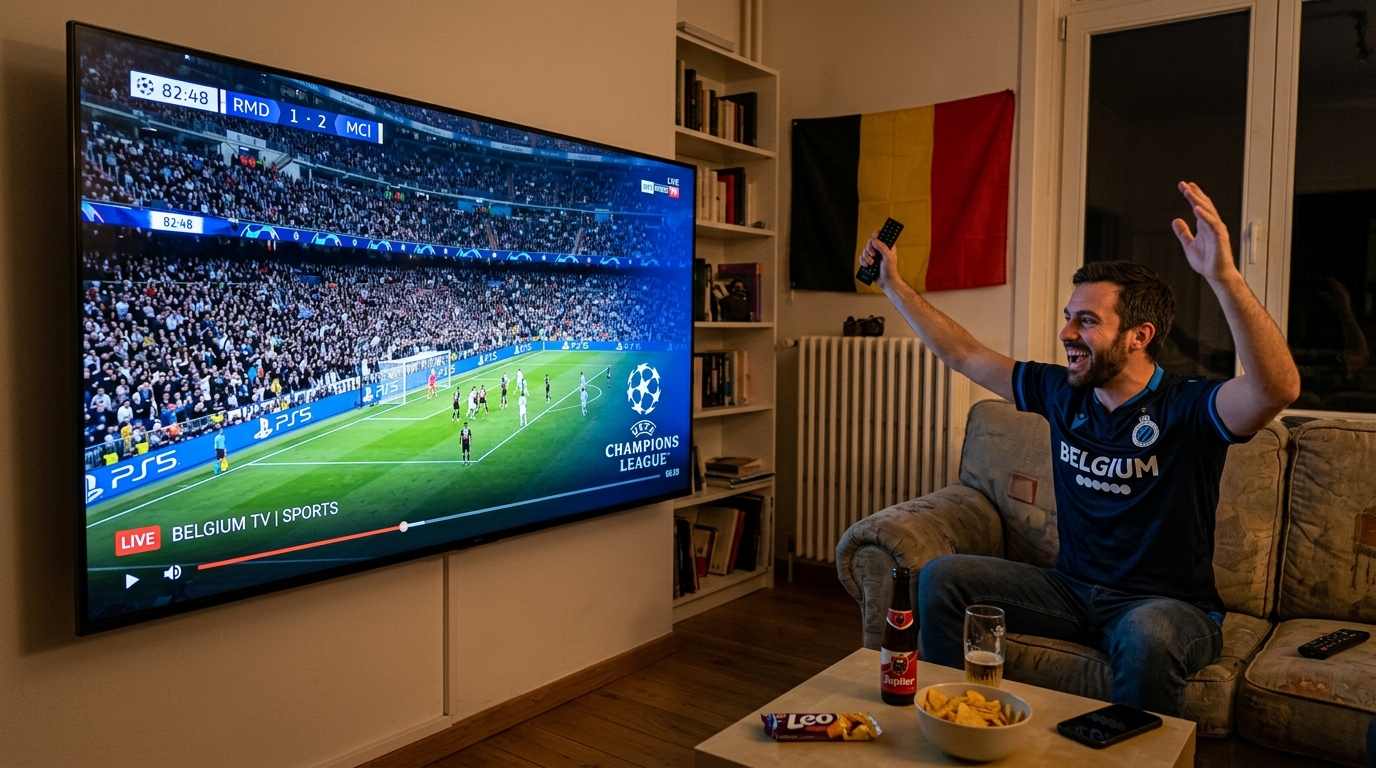 Champions League en direct avec IPTV Charleroi sur RTL Club, CANAL+ et beIN